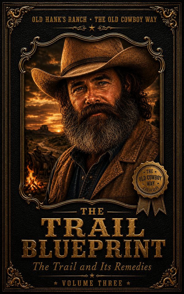 Old Hank's Ranch — The Complete Cowboy Way, featuring the bundle-only Trail Blueprint (Volume III cover)