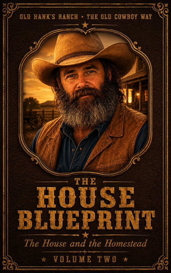 Old Hank's Ranch, Volume II — The House Blueprint: The House and the Homestead (book cover)